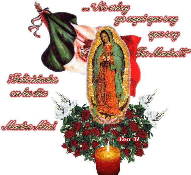 Queridos Amigos, Hoy Celebra La Iglesia A Ntra, Sra, - Virgen De Guadalupe - Mexican Flag Oval Ornament (640x600)