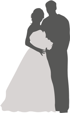Bride Groom Romancing Silhouette - Png Bride And Groom (512x512)