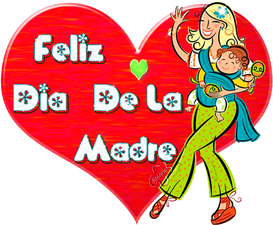 Feliz Dia De Las Madres - Mom And Baby Dancing (550x450)