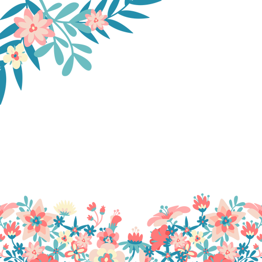 Blue Pink Flowers Background Transparent Png Svg Vector - Flores Azul E Rosa Png (512x512)