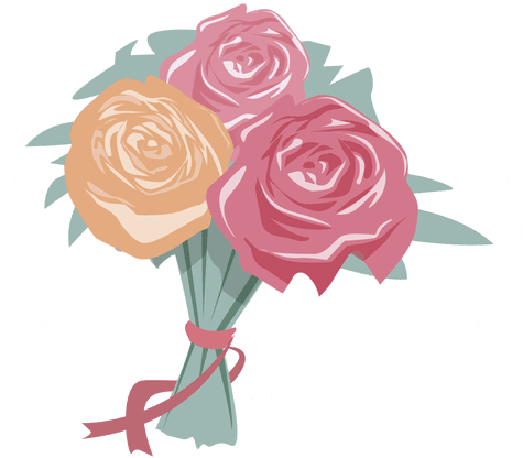 Flowers Bouquet Wedding Romance Transparent Png - Ramo De Novia Dibujo Png (512x512)