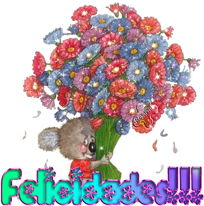® Gifs Y Fondos Paz Enla Tormenta ® - Flowers Happy Birthday Animated Gif (436x450)