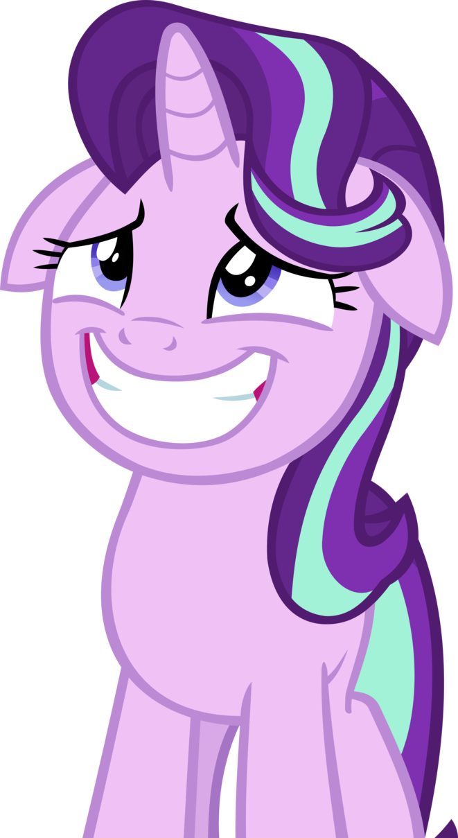 Nervous Starlight By Ironm17 - Grin Starlight Glimmer Vector (661x1209)