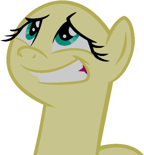 Mlp Base Nervous Smile By Alari1234 Bases - Mlp Base Earth Pony Sad (600x614)