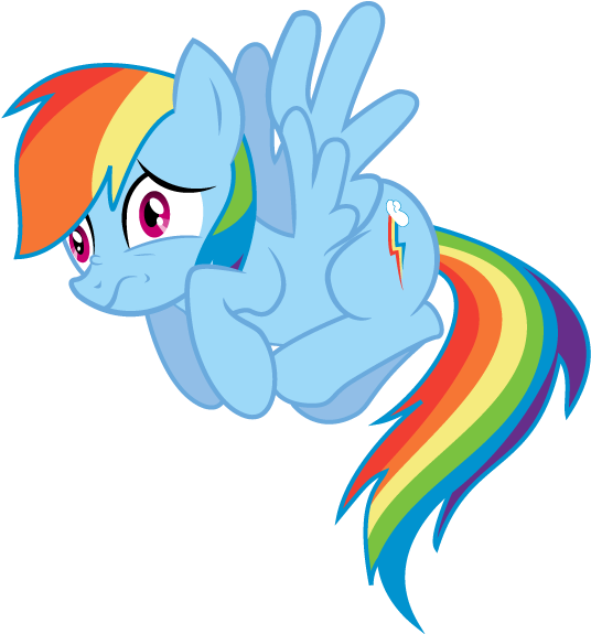 Rainbow Dash Nervous By Lizziebax - Imagenes De Equestria Girls Que Se Mueve (558x609)