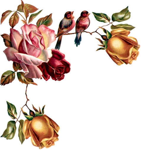 Цветочные Уголки - Imagem De Flores Para Decoupage (477x506)