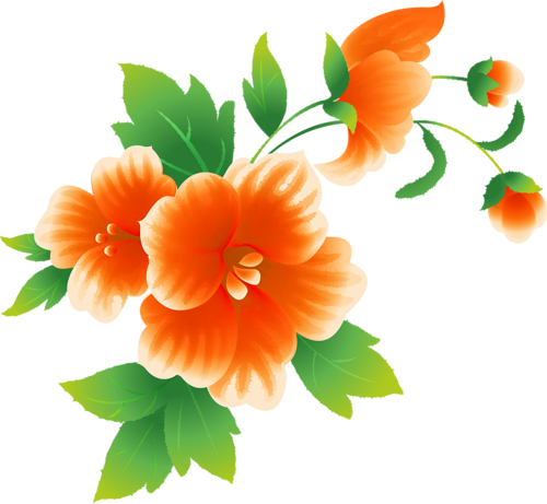Beautiful Corners Цветочные Уголки 84 Png Архив - Flores De Colores Vectores (500x461)