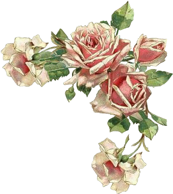 Цветочные Уголки На Прозрачном Фоне Для Вашего Творчества - Dreams Of Long Ago And Memories So True By Rose Della (412x467)