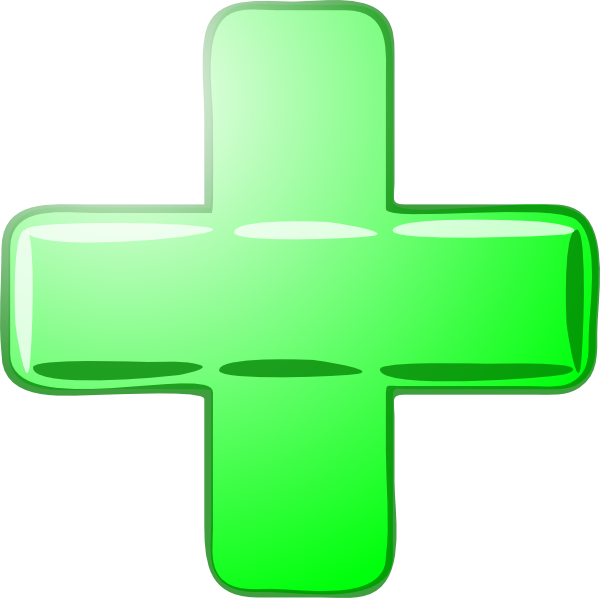 Green-plus/minus Clip Art At Clker - Минус Клипарт (600x598)