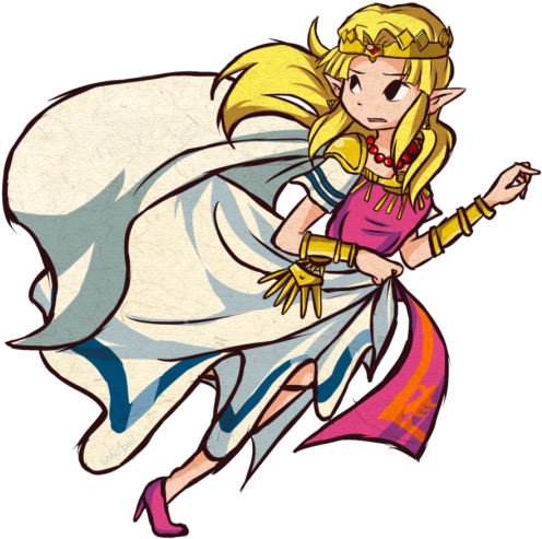 “ [x] ” - Princess Zelda Alttp (500x505)