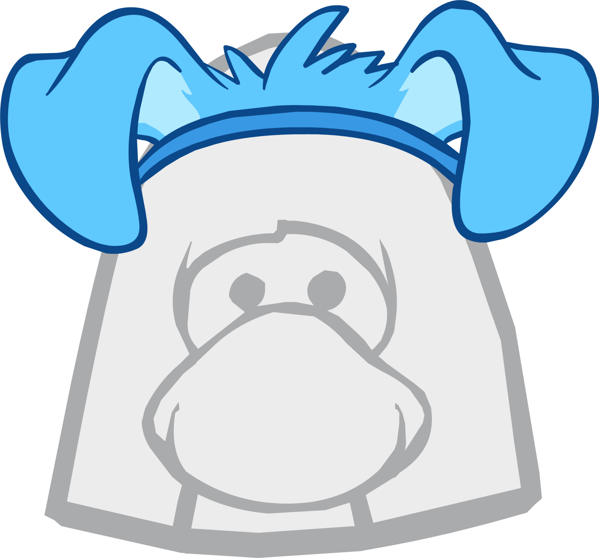 Blue Border Collie Headband - Blue Border Collie Headband (2000x1863)