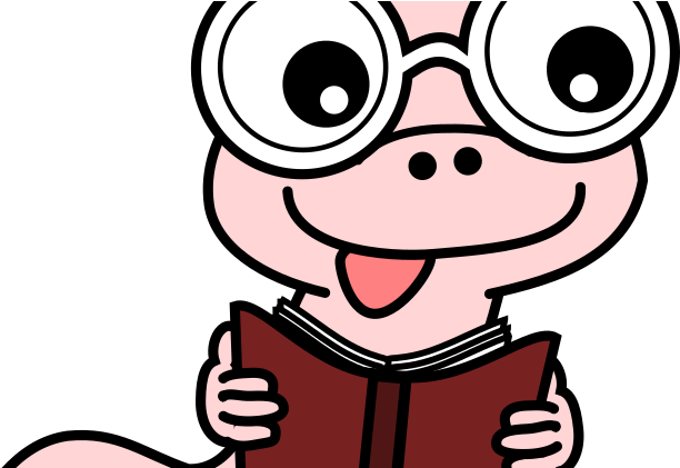 California Genealogical Society And Library Blog - Bookworm Cartoon (800x420)
