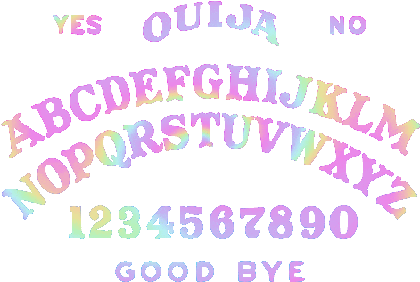 Kawaii Witch Witch Witchcraft Pastel Witch Aesthetic - Ouija Board Statement Necklace White/silver (500x345)