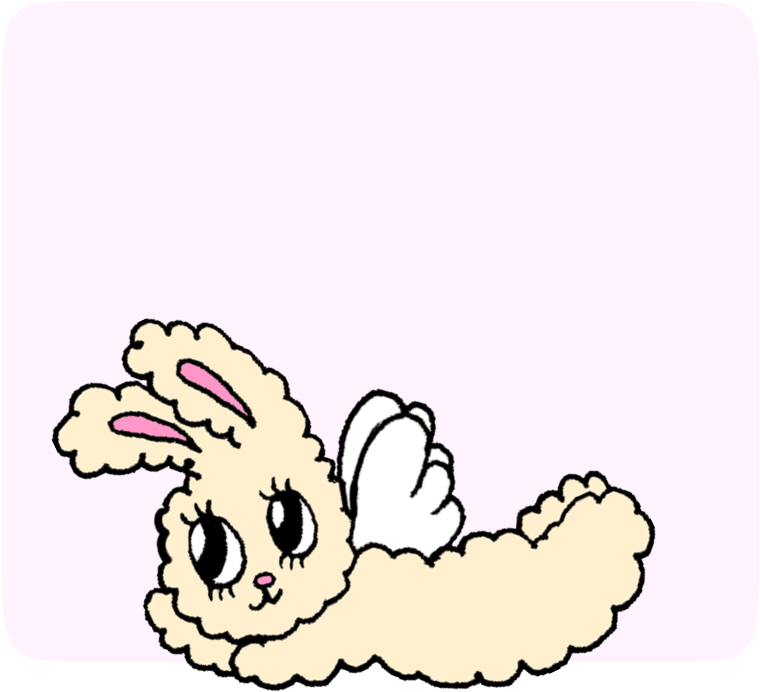 Cat Aesthetics Sticker Clip Art - Harajuku Sweet Indoor Womens Cute Rabbit Slippers Loves (1000x800)