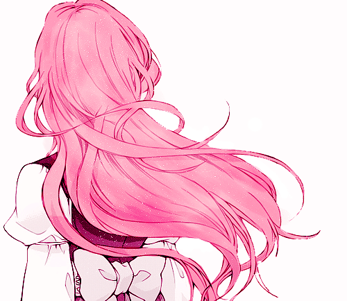 Anime Girl Pink Hair (500x434)