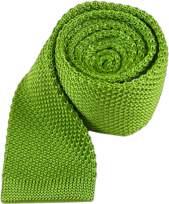 Apple Green Knitted Tie - Scarf (700x817)