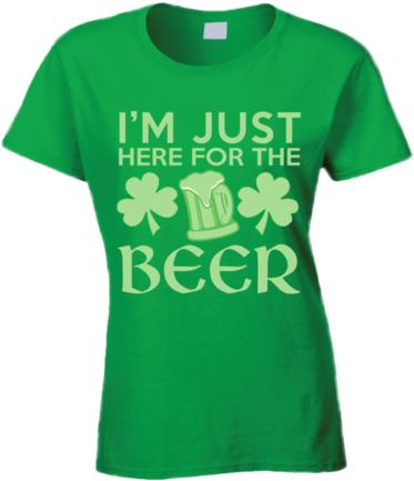St Patrick's Day Just Here For The Beer T Shirt Ladies - Love My Boyfriend But I Also Love Me Some Luiz Gustavo (480x436)