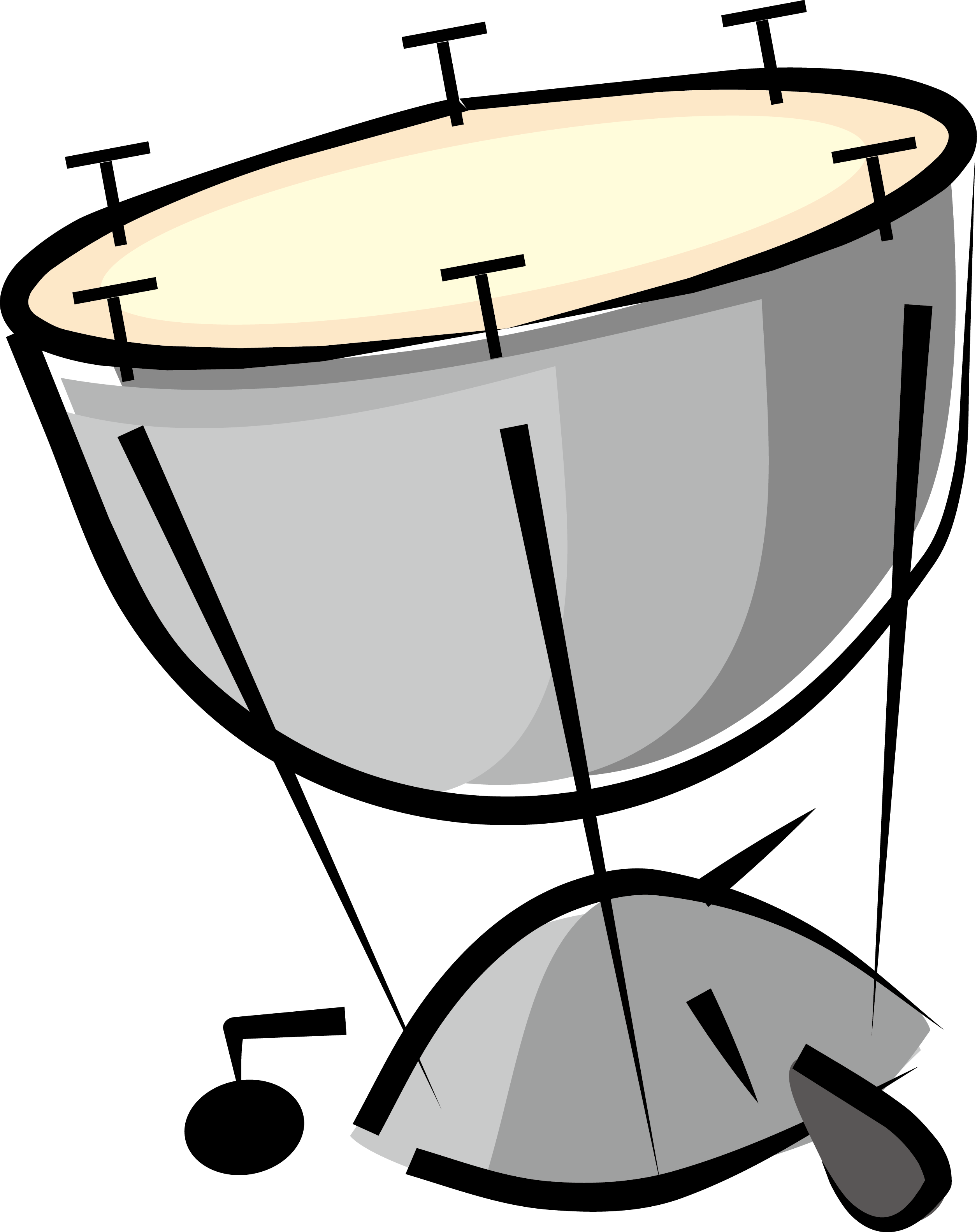 Musical Instrument Drum Timpani Percussion - Instrumentos Musicales Antiguos Cartoon (2510x3165)
