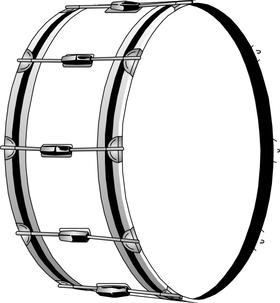 Bass Drums Snare Drums Clip Art - Drum (555x601)