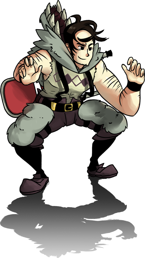 Beowulf Idle Fighting Stance By Marraphy - Beowulf Skullgirls Png (469x833)