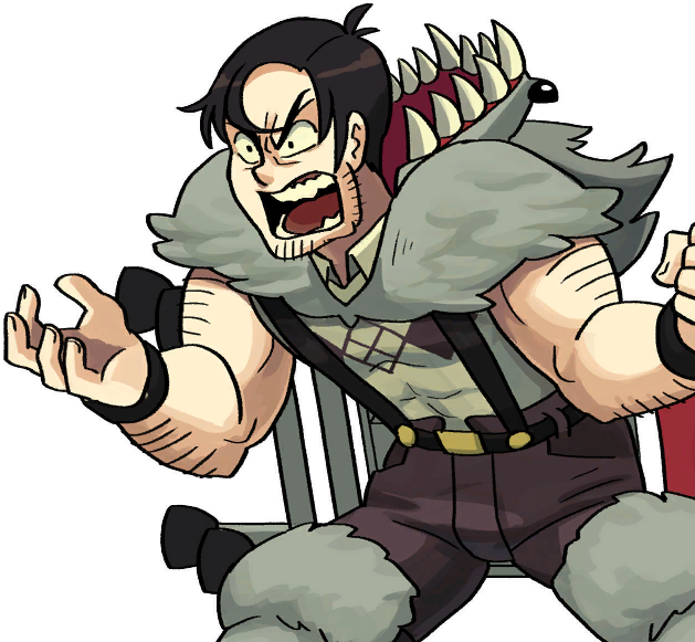 Beo Angry - Skullgirls Beowulf Png (640x720)
