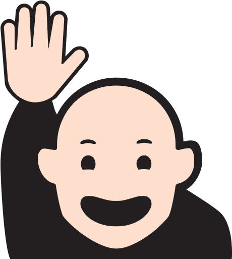 Happy Person Raising One Hand Emoji For Facebook - Raising Hand Emoji (512x512)