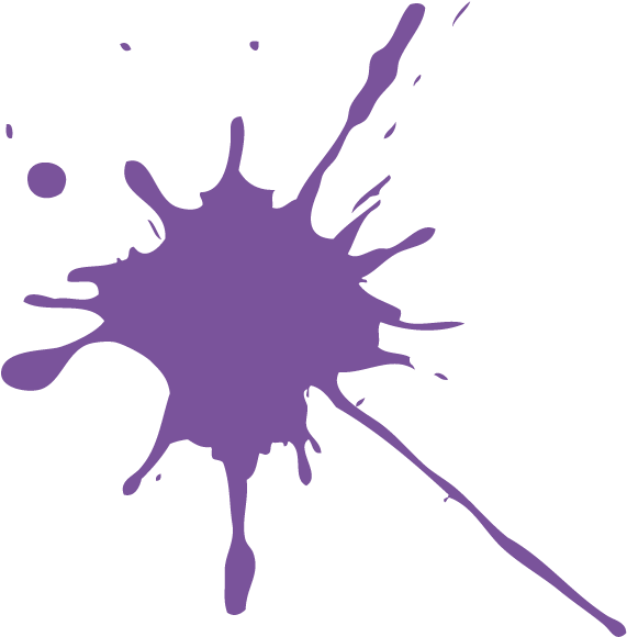 Purple Paint Splatter - Neat & Tangled Clear Stamp Set - Ink Splash (600x600)