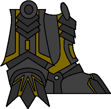 Armored Boots By Neonblacklightth - Illustration (375x366)