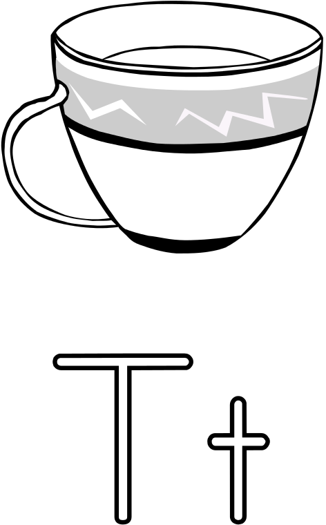 Free Letra T De Taza - Tea Cup Clip Art (477x800)