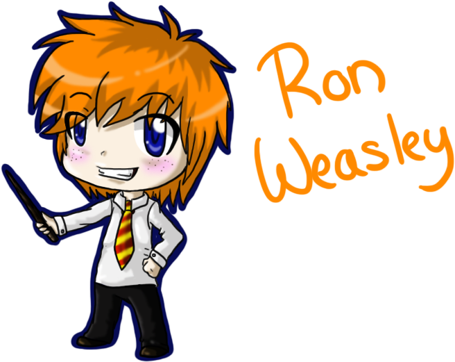 Ron Weasley - Chibi - - By Shadownchaosforevr - - Ravenclaw House (900x600)