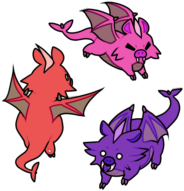 Mausergirl 39 10 Pigron By Rukeiboni - Terraria Pigron Mount Gif (800x800)