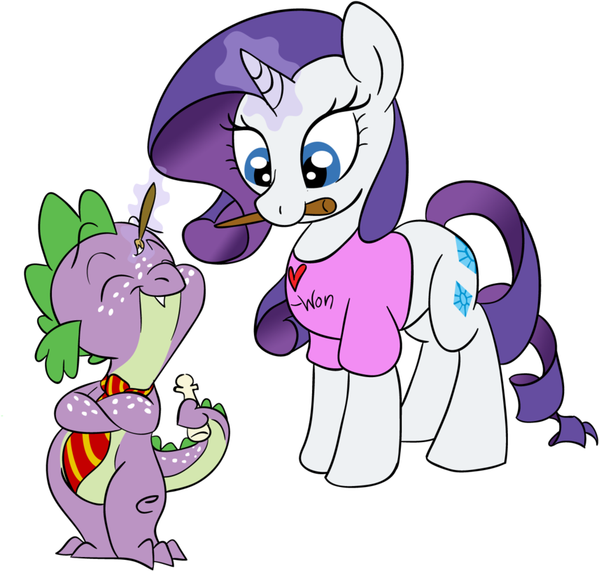 Spike Weasley And Rarity Brown By Rannva - Luna Lovegood X Ginny Weasley (900x859)
