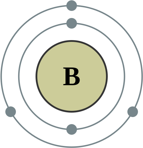 The Electron Arrangement Of Boron - Bohr Diagram For Boron (600x600)
