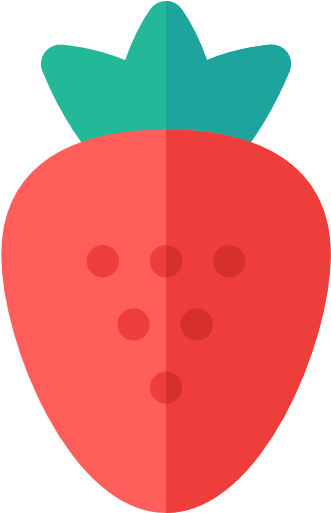 Escapades Au Frais - Strawberry Flat Icon Png (512x512)