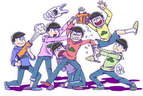 Just Some Brothers Who Are Very Passionate About Snacks - Cartoon (500x359)