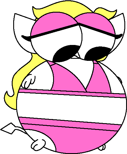 Inflated Rosina Star In Her Swimsuit By Magic Kristina - Art (489x570)