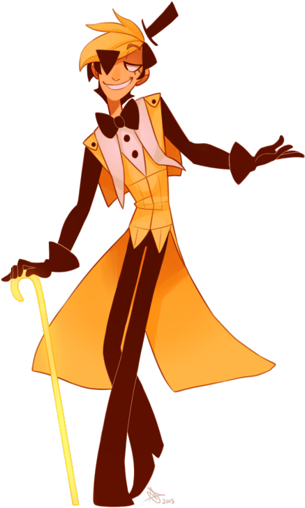 You Pulled Him Down And Kissed Him On The Lips And - Bill Cipher As A Human (455x750)