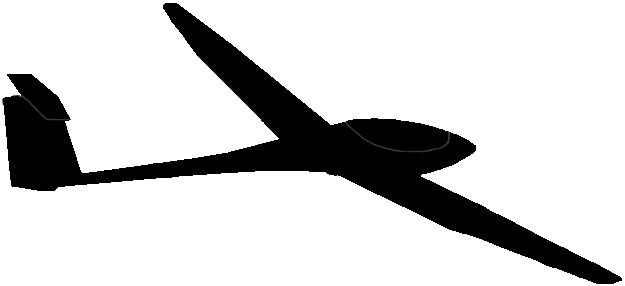 Fileglider Silhouette - Airplane (625x286)