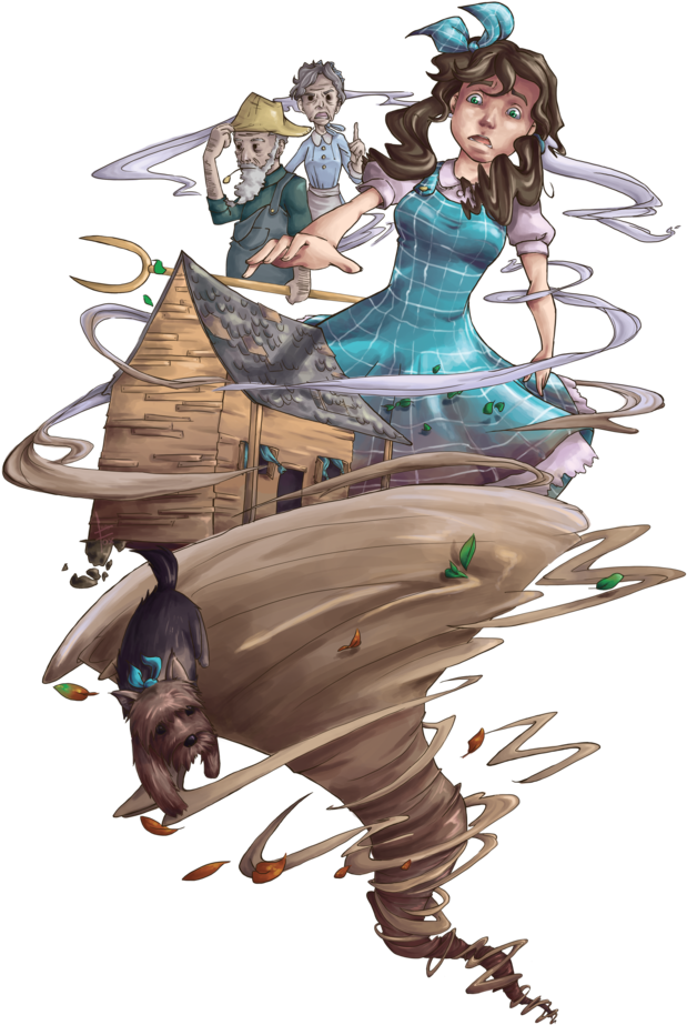 The Wizard Of Oz By Holly-fox - Cartoon (900x1096)