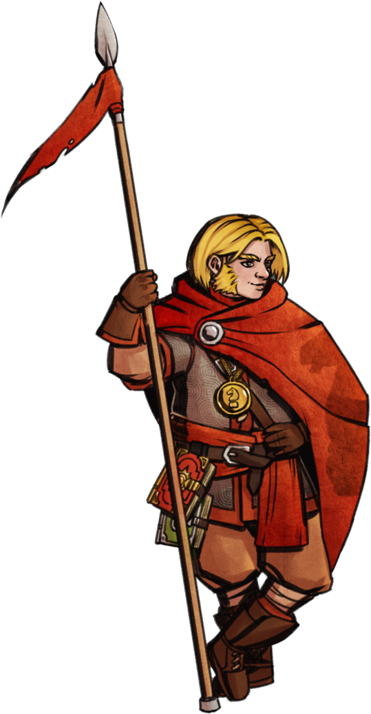 Halfling Priest By Geedert - Halfling With Spear (702x1139)