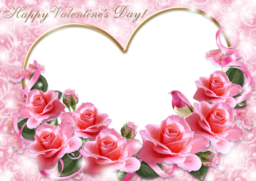Pink Flowers For Valentine's Day - Valentines Day Pink Roses (498x352)