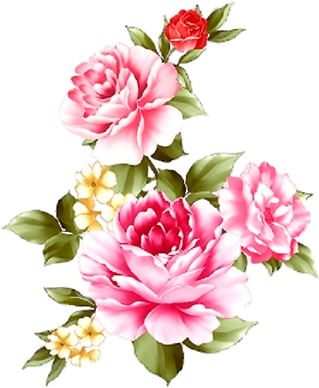 Laminas De Flores, Imágenes De Flores, Flores Victorianas, - Decoupage Flower Png (463x562)