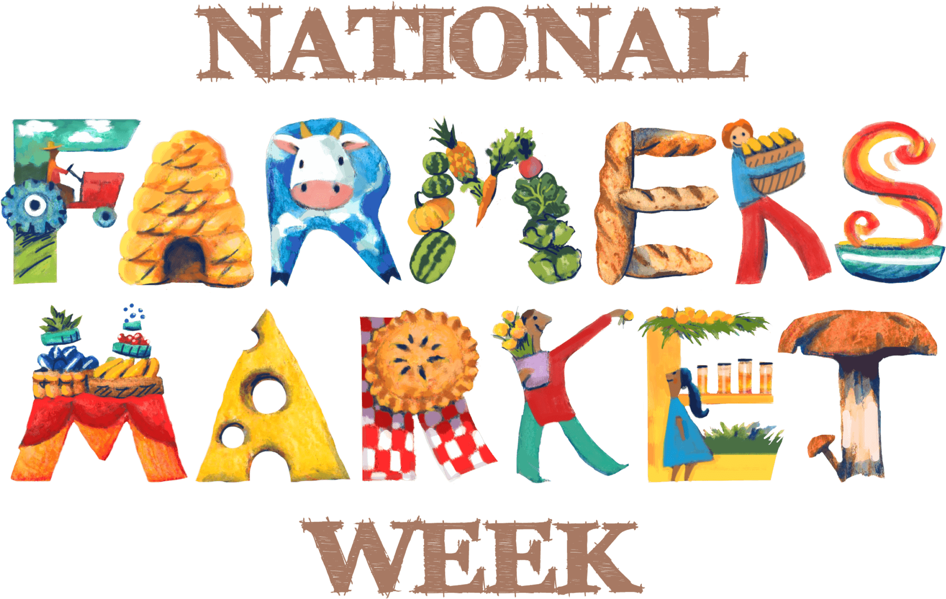 Fresh Clipart Open Air Market - Farmers' Market (2048x1327)