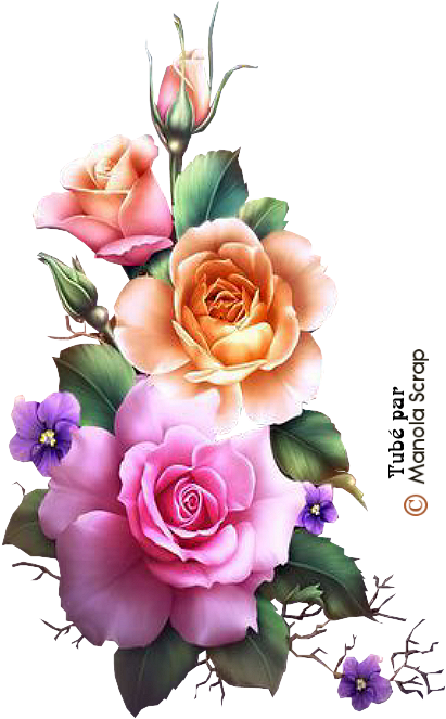 Tubes Fleurs Page - Imagenes De Flores Para Sublimar (440x690)