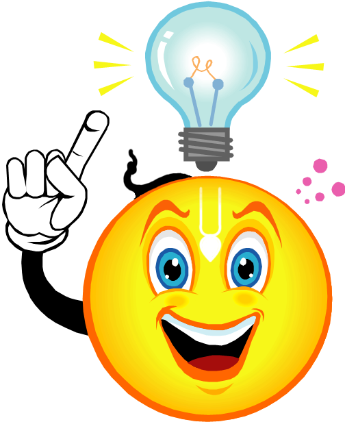 Quiz Clipart - Light Bulb Going Off In Head (504x616)