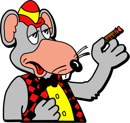 Here's Rat Tales Chuck E - Chuck E Cheese Vecots (437x414)
