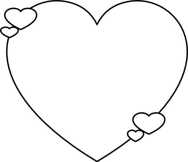 Heart Shape Outline (600x517)