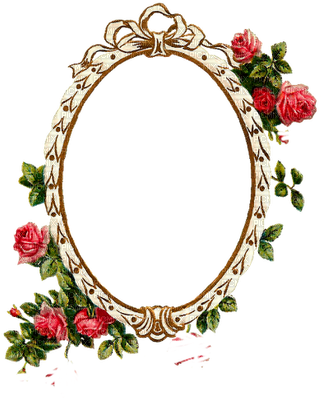 Kellemes Délutánt - - Frame Flower Vintage Png (329x400)