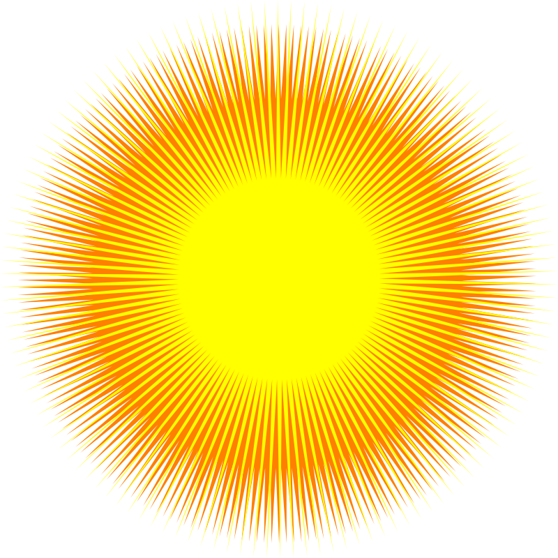 Rising Sun Clipart - Matahari Vector (800x800)