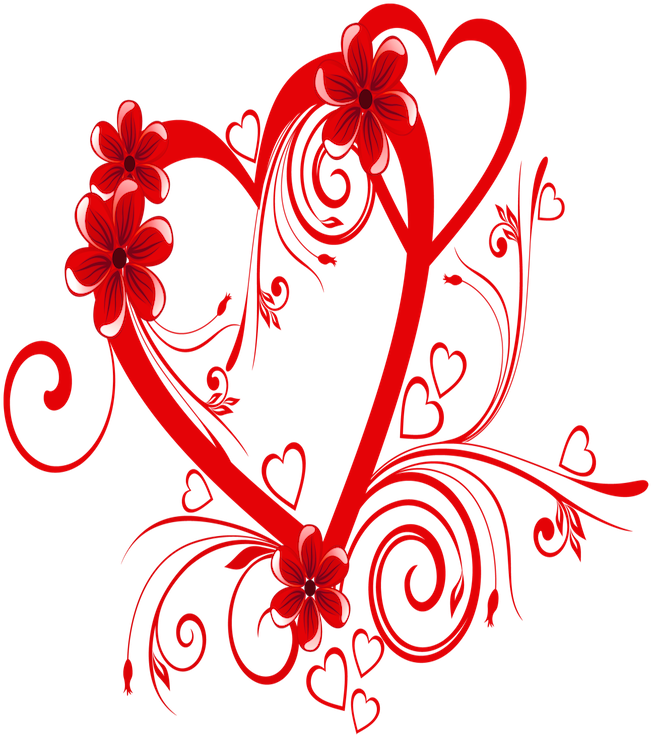 Get Your Own Wedding Website - Valentine Flowers Clip Art (660x750)